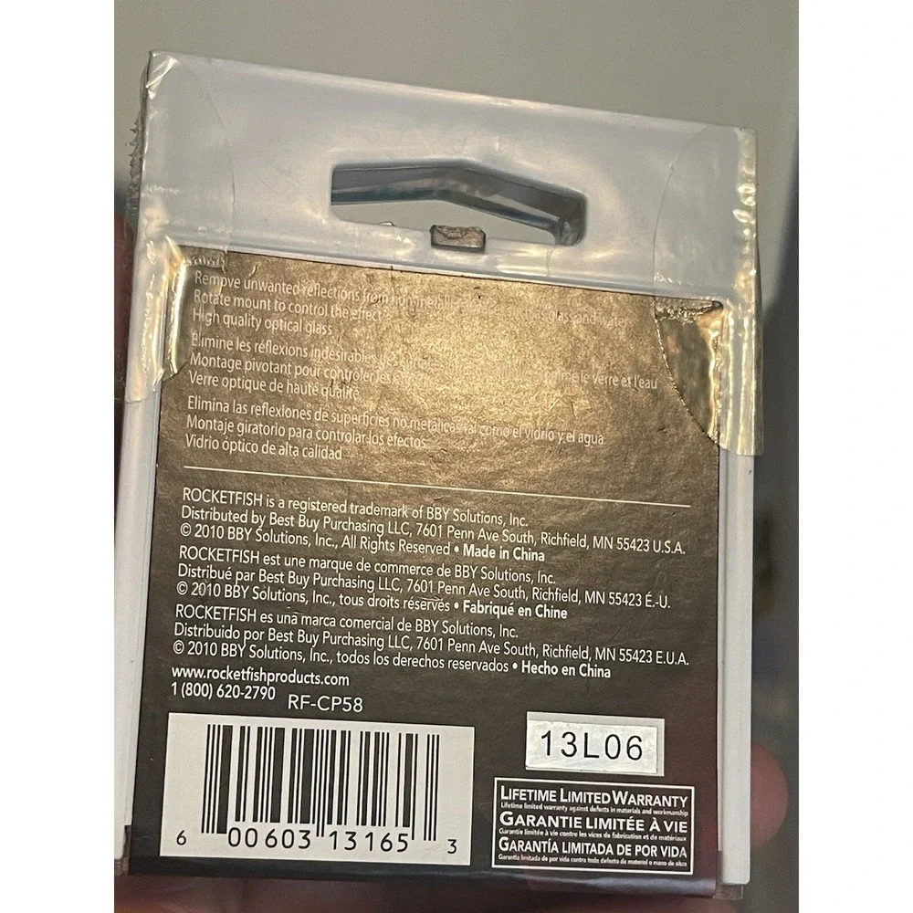 Rocketfish RF- Filter RF-CP58 58mm